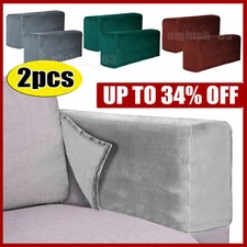 2x Stretch Velvet Armchair