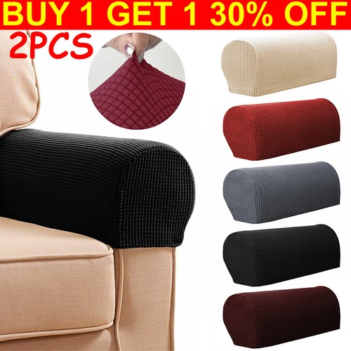 2pc velvet stretch chair arm - 2pc,